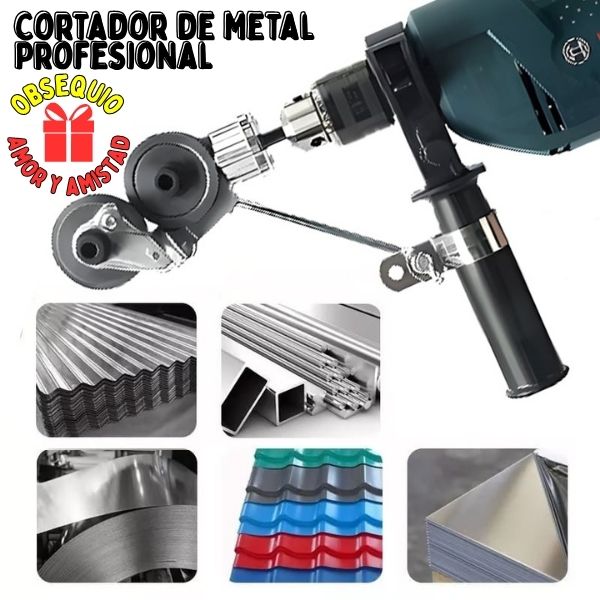 Adaptador de Taladro Para Cortar Lamina Metálica + Obsequio (Afilador de Brocas)