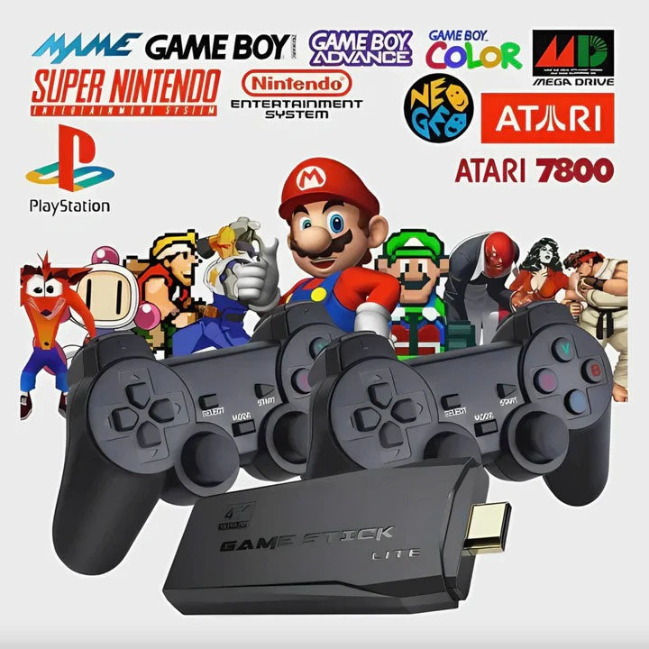 The Retro Gamepad + 2 Controles + 10.000 juegos de 9 consolas + Envío Gratis 🎁