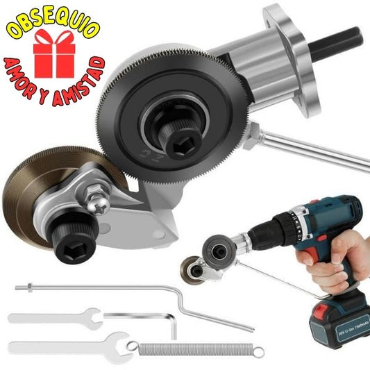 Adaptador de Taladro Para Cortar Lamina Metálica + Obsequio (Afilador de Brocas)