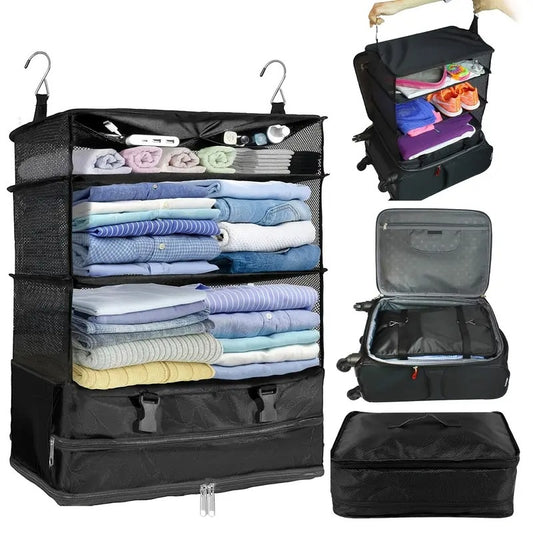 Armario Portátil Colgante Plegable Para Viaje + Envío Gratis 🎁
