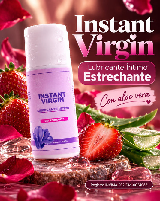 Instant Virgin – Lubricante Íntimo Estrechante con Aloe Vera + Obsequio 🎁
