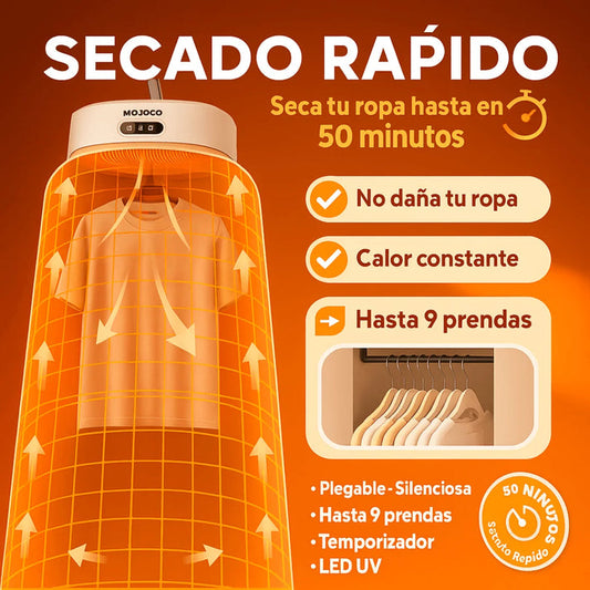 Secadora Portátil de Ropa Airevo® – Secado en 50 Min – Adiós a la Humedad y Esperas