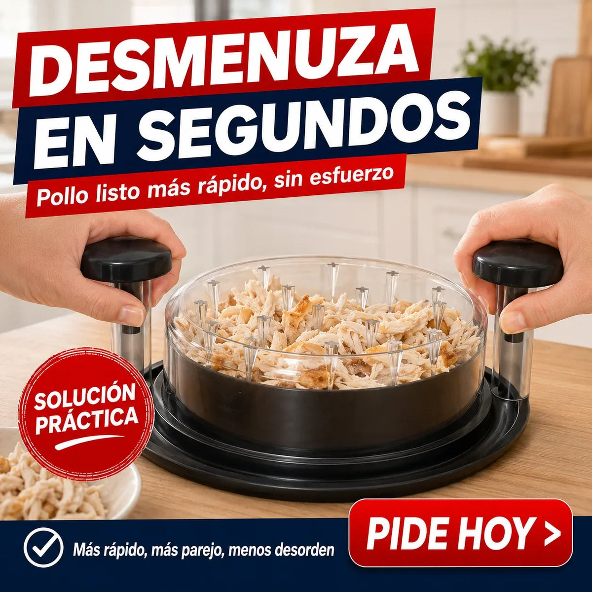 DesmenuzaPro - Desmenuza Pollo y Carne en Segundos — Gratis Recetario