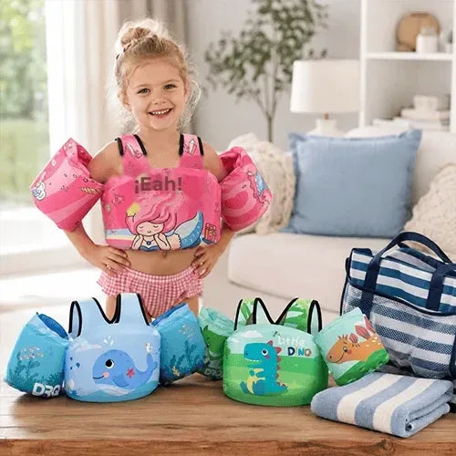 Chaleco Flotador Infantil 2 en 1 con Alitas