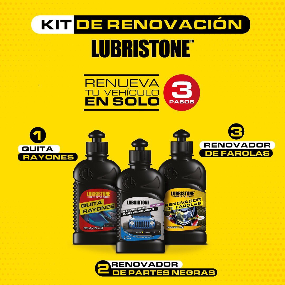 Kit de Renovación para moto o carro + Obsequio + Envío Gratis