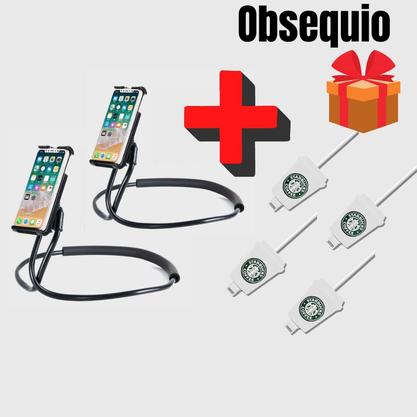 Lazy Neck-Soporte para celular con brazo flexible + Obsequio 🎁 + Envío Gratis