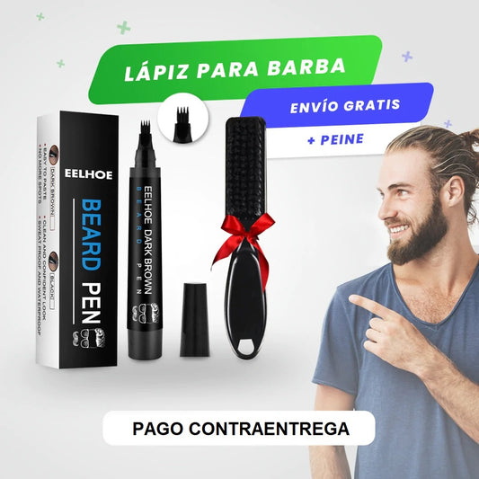 "Beard Pen" Lápiz Para Definir Barba + Obsequio Cepillo + Envío Gratis