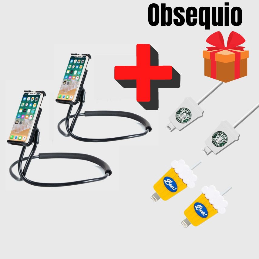 Lazy Neck-Soporte para celular con brazo flexible + Obsequio 🎁 + Envío Gratis