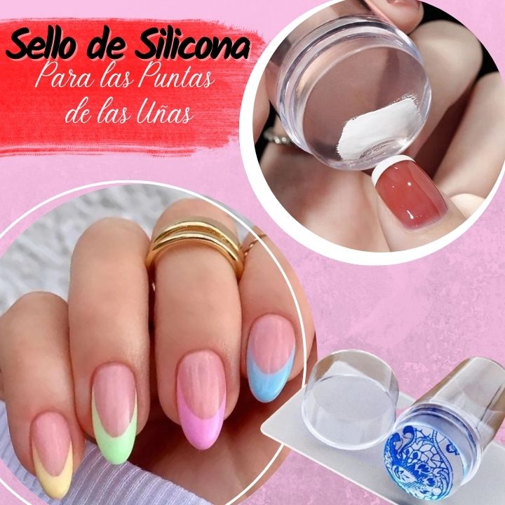 BeautyStamp® Estampador transparente de silicona para uñas + Obsequio 🎁+ "Envío Gratis"