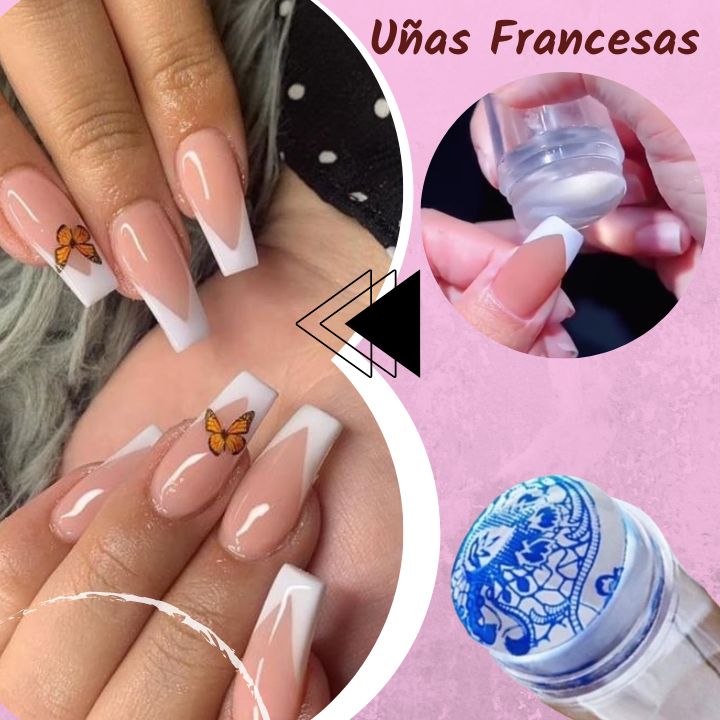 BeautyStamp® Estampador transparente de silicona para uñas + Obsequio 🎁+ "Envío Gratis"