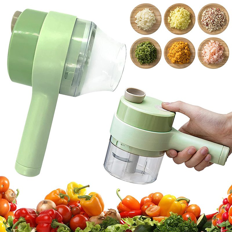 ChopMaster - Cortador eléctrico de vegetales 4 en 1 + Obsequio + Envió Gratis